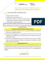 Repaso de Óptica Geométrica: Principios, Reflexión y Espejos