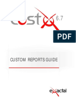 CostX 6.7 Custom Reports Guide