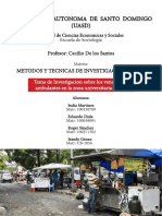 Trabajo Metodo y Tecnicas de Investigación - Vendedores Ambulantes UASD