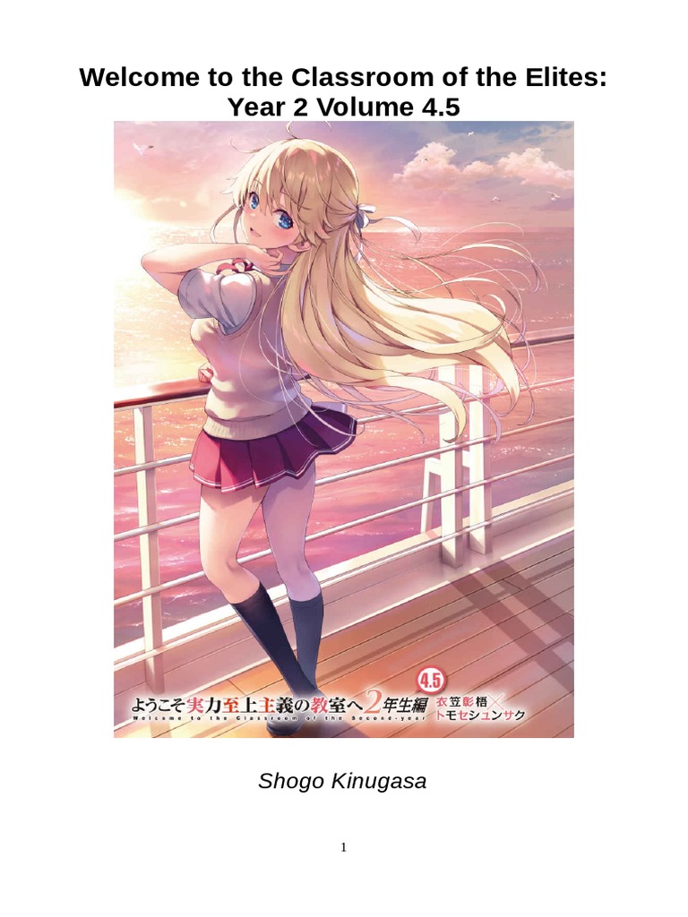Classroom Of The Elite Volume 4 Pdf