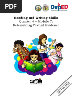 Reading and Writing Skills Quarter 4 - Module 7:: Determining Textual Evidence