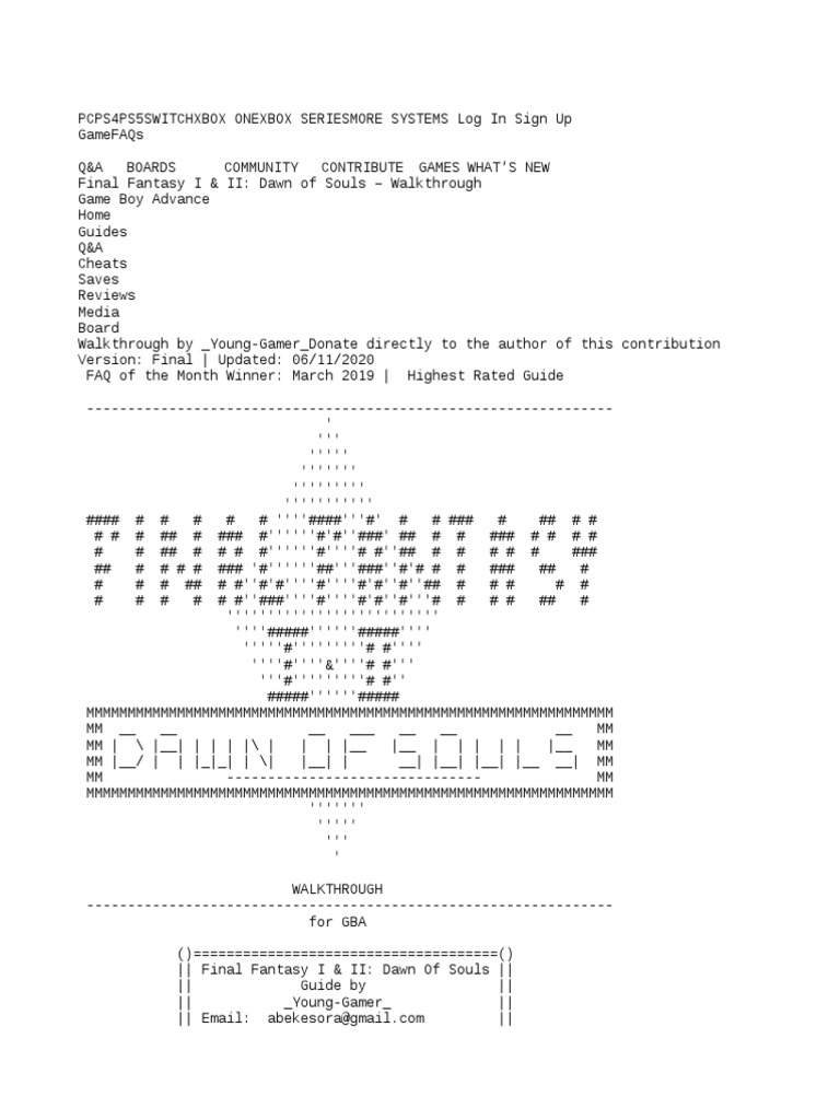 FF1 | PDF | Role Playing Games | Gaming