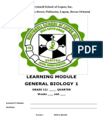 Learning Module General Biology 1