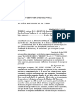 Formulo Denuncia en Legal Forma