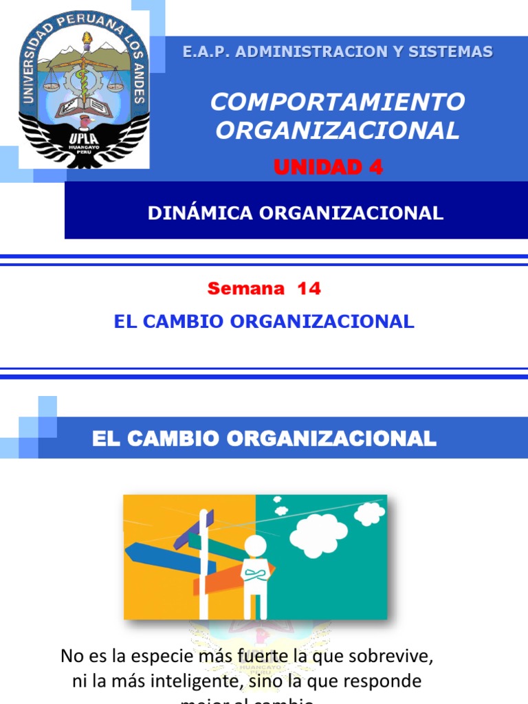 Cambio Organizacional y Resistencia | PDF | Gestión del cambio