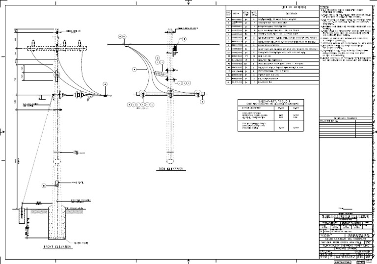 Overhead Power Line Standard Drawing | PDF | Insulator (Electricity ...