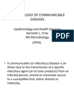 REPORT Epidemiology of Communicable Diseases K FRIAS