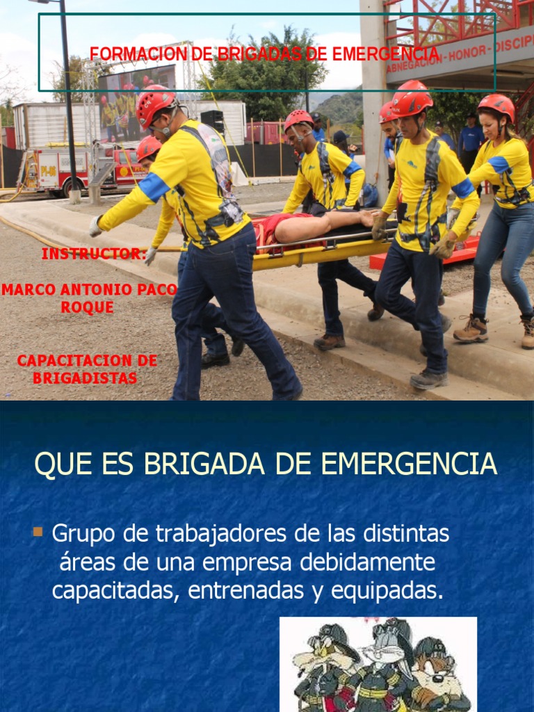 Capacitación en Brigadas de Emergencia | PDF | Primeros auxilios