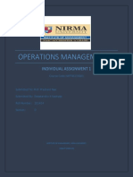 Operations Management 1: Individual Assignment 1
