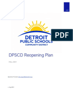 DPSCD Fall Reopening Plan