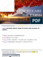 How To Care The Earth