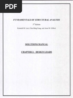 Leet Fundamstructanalysis 3rd Ism Building Engineering Structural Engineering