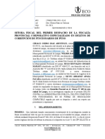 Apersonamiento y solicitud de copias en caso de presunto delito de corrupción