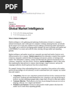 Global Market Intelligence