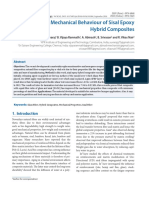 Investigation of Mechanical Properties of Sisal Epoxy Hybrid Composites