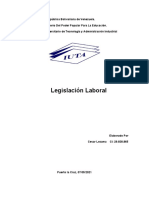 Monografía Legislacion Laboral