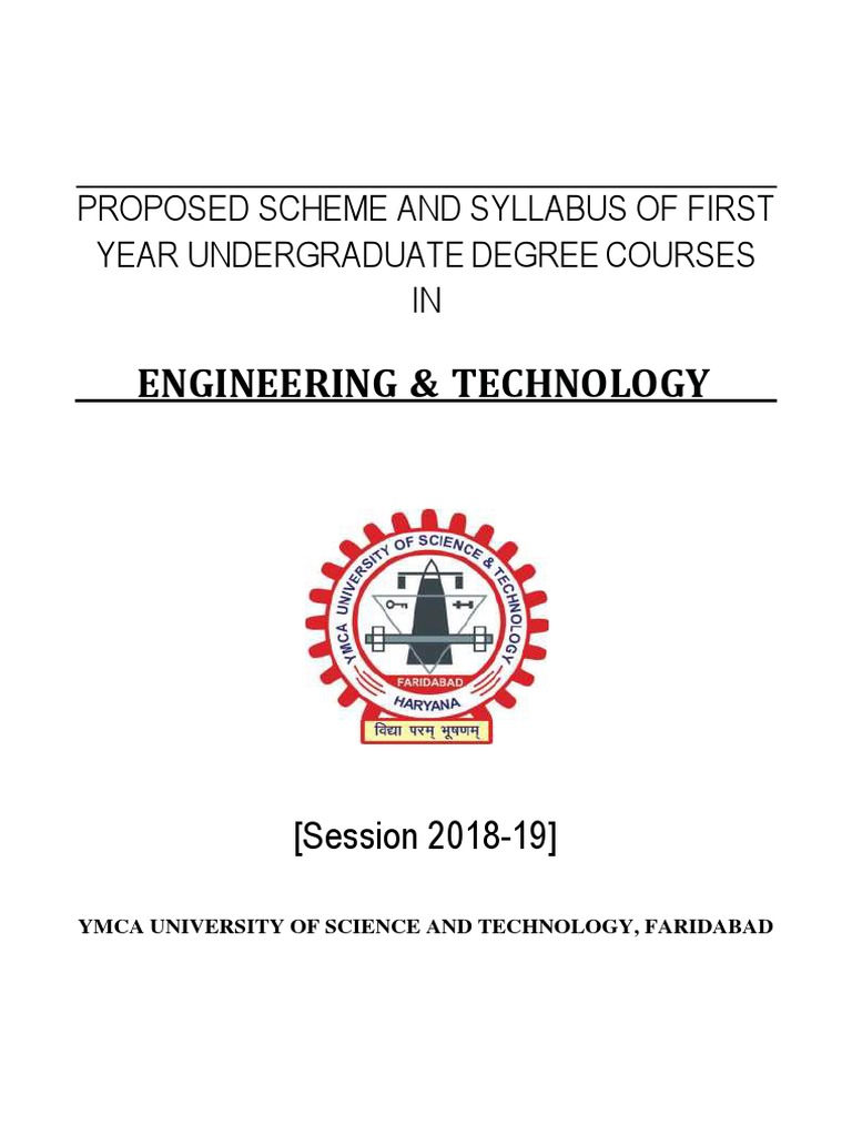 First Year Engineering Curriculum 2018-19 | PDF | Electric Field ...