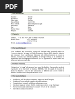 Curriculum Vitae 1: Personal Details