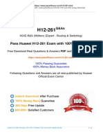 Pass Huawei H12-261 Exam With 100% Guarantee: HCIE-R&S (Written) (Expert - Routing & Switching)