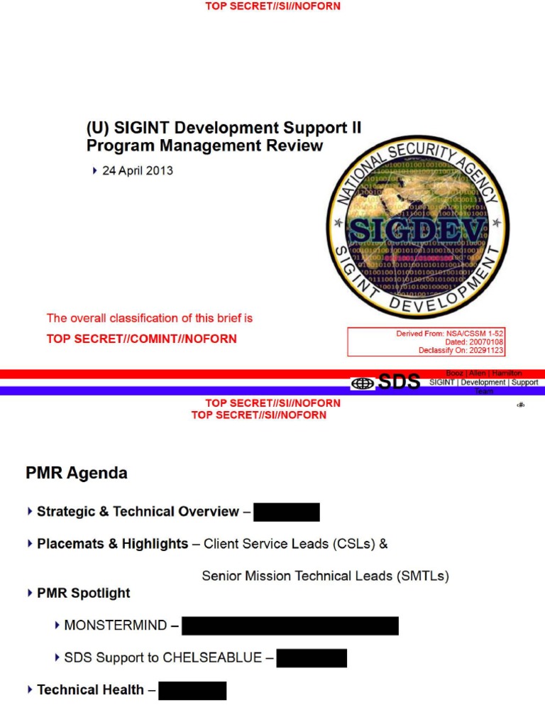 SIGINT Development Strategies Overview | PDF | Government | National ...