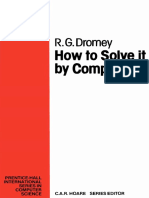 R.G.dromey. How To Solve It by Computer