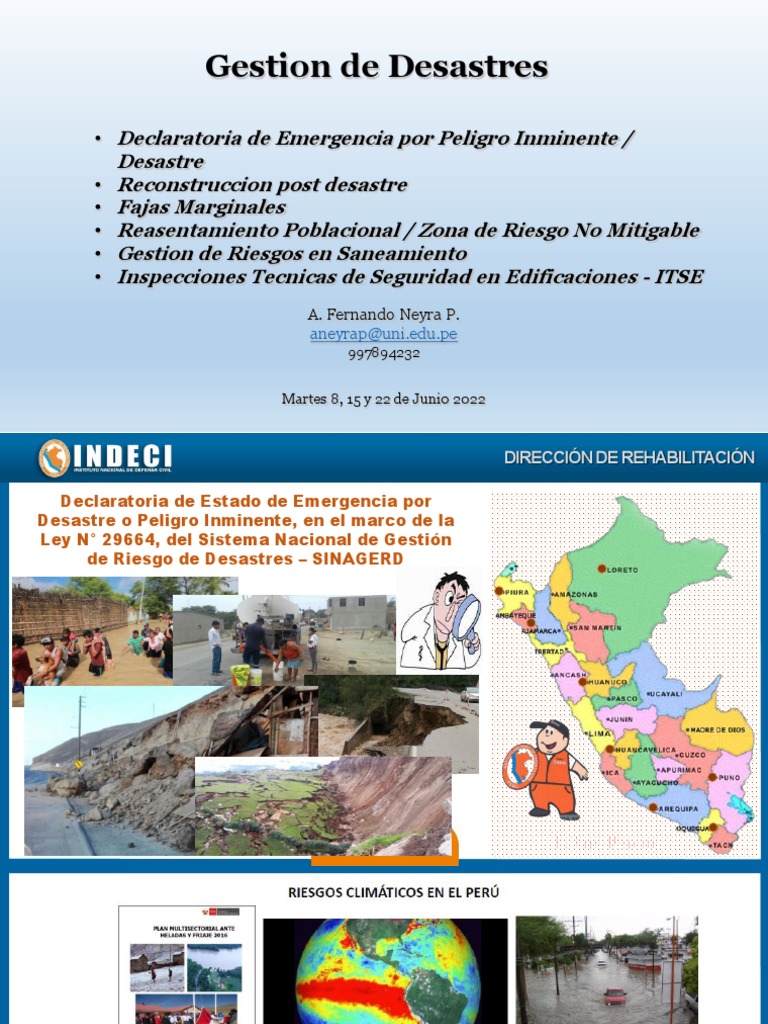 Gestión de Desastres y Emergencias | PDF | Estado de emergencia | Tsunami