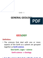 1 Unit-I Scope of Geology in Engineering