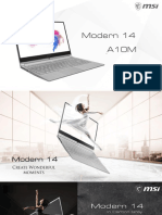 Notebook MSI Modern - 14 - A10RAS