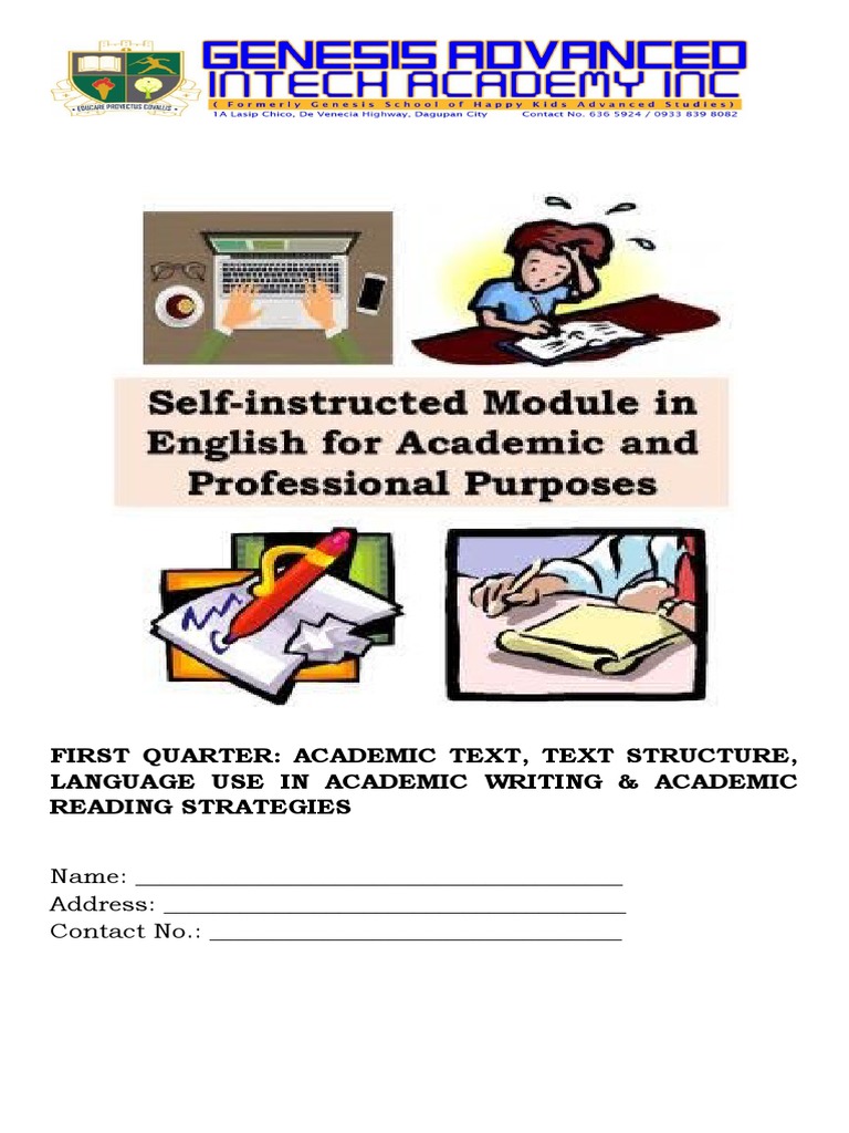 Language Use In Academic Text Ppt
