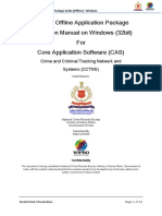 CCTNS Offline Application Package Installation Manual On Windows (32bit) For Core Application Software (CAS)