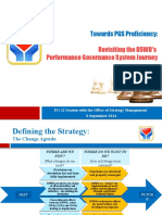 Revisiting The DSWD's Performance Governance System Journey: Towards PGS Proficiency