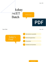 Lakshay Neet Batch: June 1, 2021 Physics Wallah