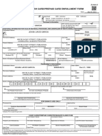 Landbank Cash Card/Prepaid Card Enrollment Form: Jehiah Javid Garcia