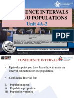 Unit 4A - 2 - Confidence Intervals For Two Populations