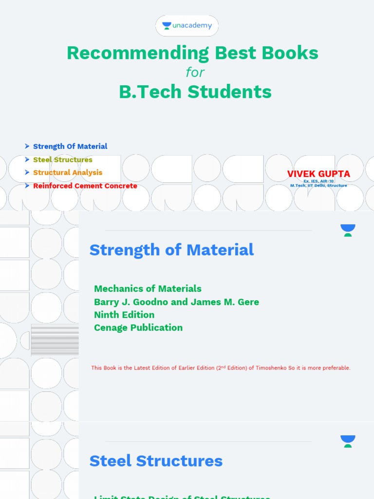Recommending Best Books B.Tech Students: Vivek Gupta | PDF