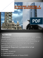 Estimating, Costing & Building Specifications