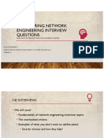 Some Boring Network Engineering Interview Questions: Kam Agahian