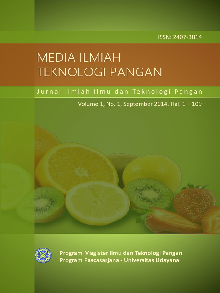 Jurnal Ilmiah Ilmu Dan Teknologi Pangan | PDF