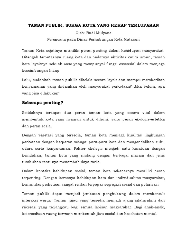 Taman Kota Pdf