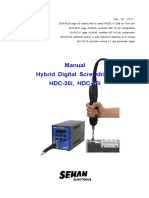 Manual Hybrid Digital Screwdriver HDC-30i, HDC-40i: - HDC Hardware v2.1 Feb. 16, 2011