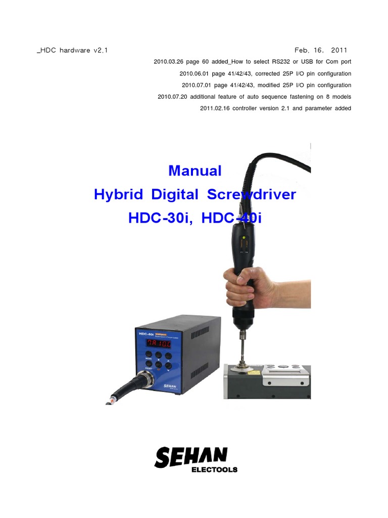 Guide to Operation and Configuration of the Hybrid Digital Screwdriver ...