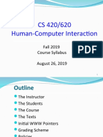 HCI2019 - 01 - Intro To Course of It104