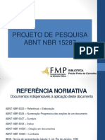 CARTILHA - CITAÇÃO, REFERENCIAS - Apresentação de projeto de pesquisa FMP_2018