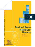 2002 Manual Para La Creacion de Empresas Por Universitarios 1