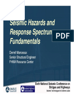 Seismic Hazards and Response Spectrum Response Spectrum Fundamentals Fundamentals