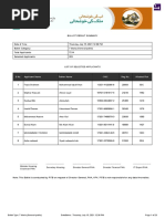 Ballot Result Summary: S No. Applicant Name Father Name Cnic ...
