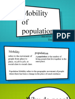 Mobility of Population (JHUSTIN C. AGUSTIN)