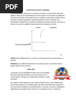 Definicion de Oferta y Demanda