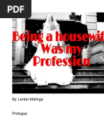 Being a housewife was my profession