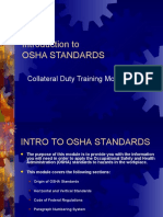 Introduction To Osha Standards: Collateral Duty Training Module #2